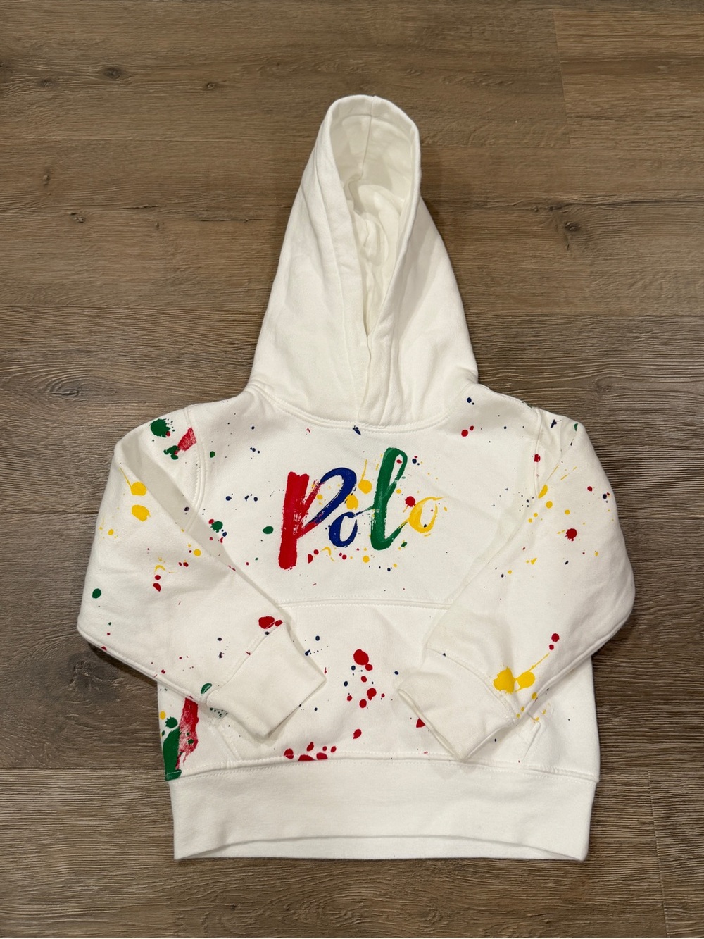 Polo Ralph Lauren Paint Splatter Hoodie Toddler Boy Girl 2T